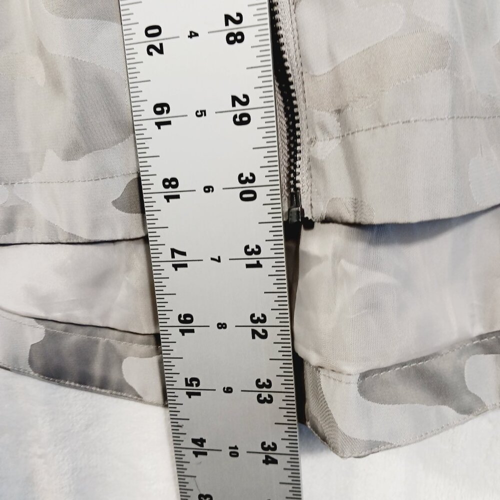 Chico's NWT Rain/Weather Jacket, Beige/Gray/Multi Camo, Size 1 U.S. 8/10 - Picture 14 of 16
